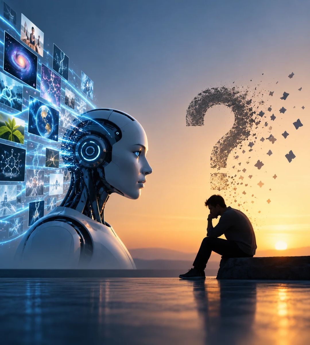 When machine knows answer, but we forget question